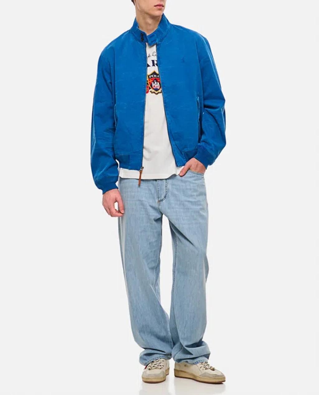 Bomber Jacket In Blue Product Image