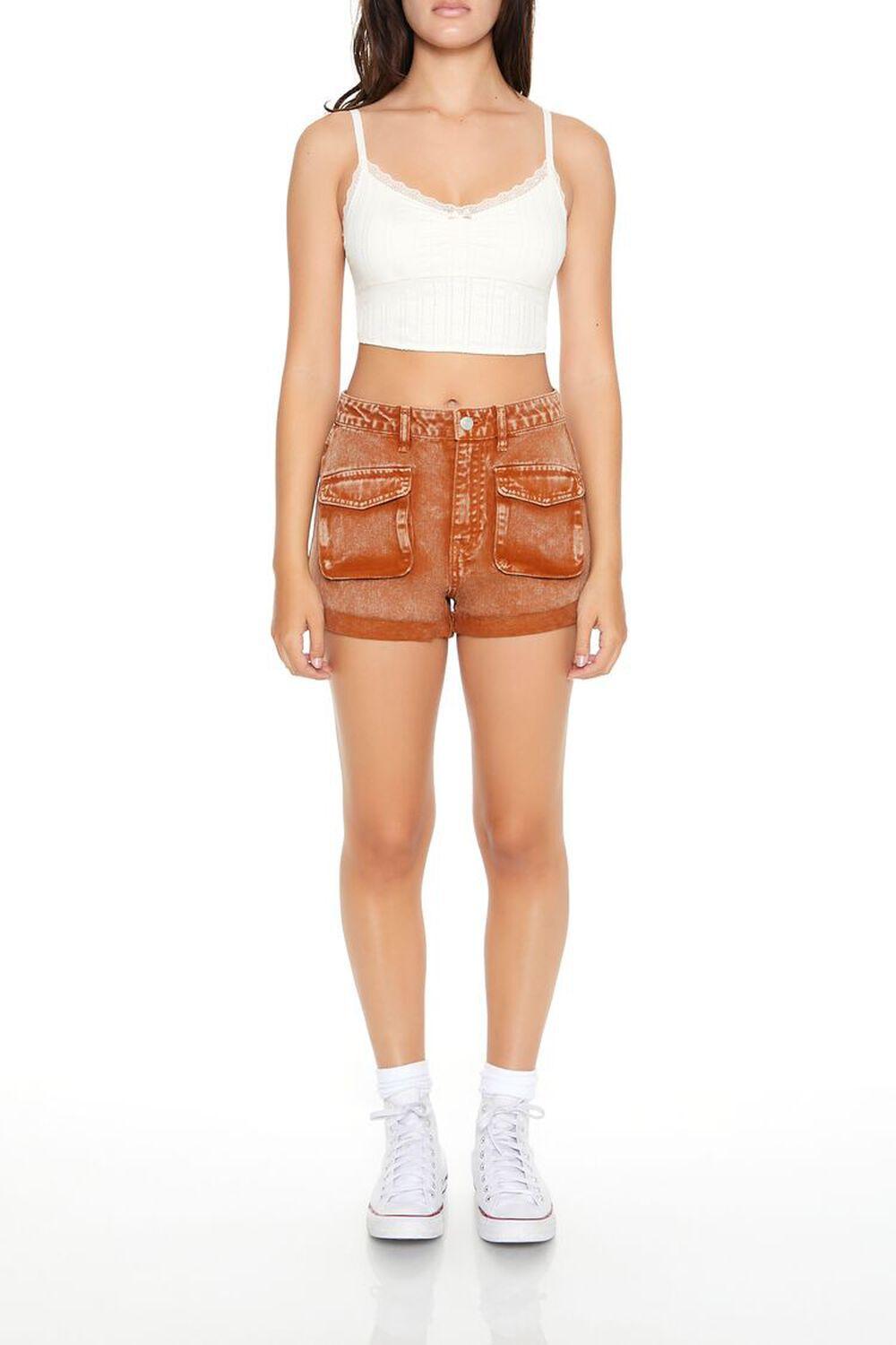 Mineral Wash Denim Shorts | Forever 21 Product Image