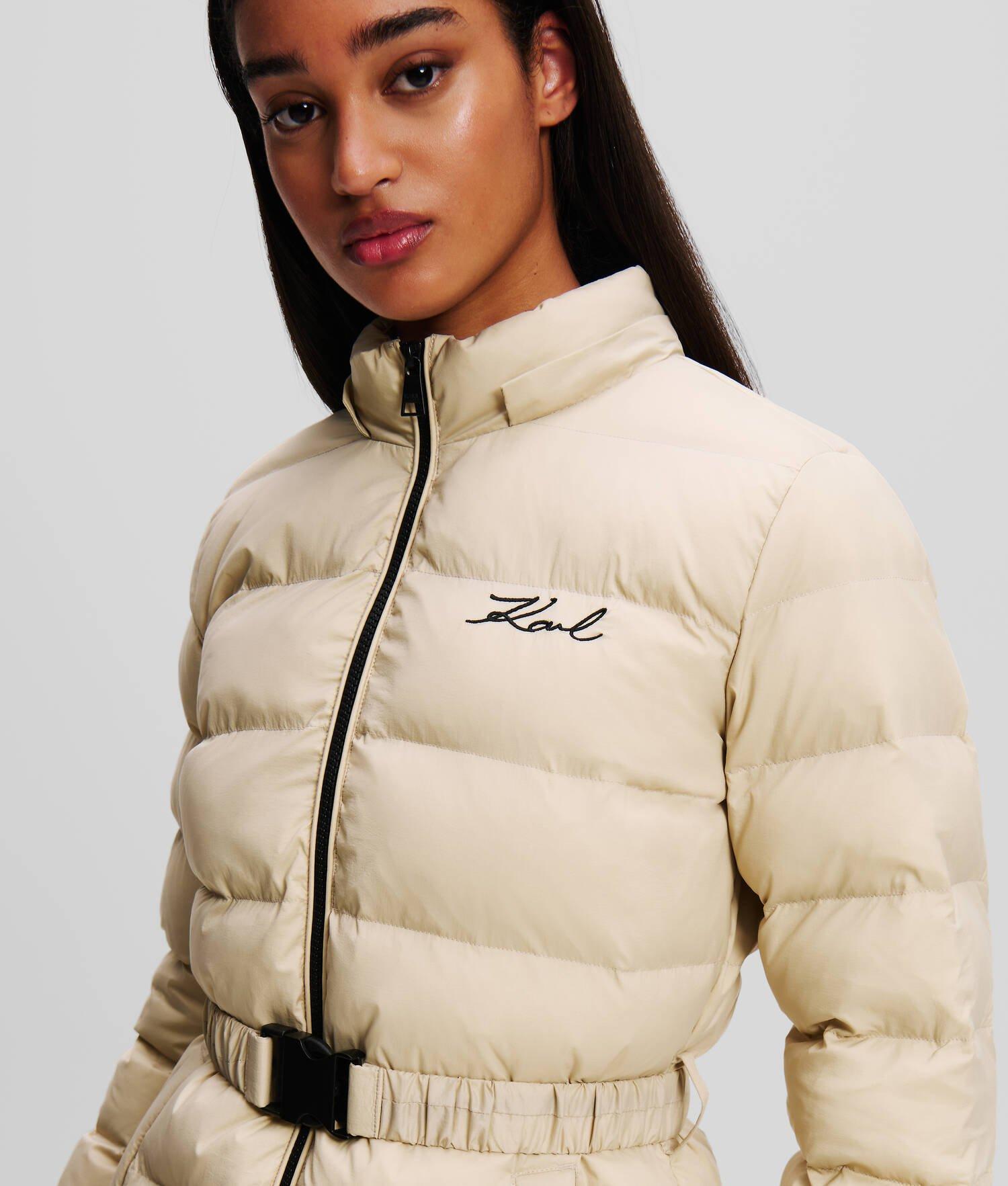 KARL SIGNATURE LONG PUFFER JACKET Product Image