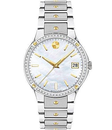 Movado SE White Sunray Dial Bracelet Watch Product Image