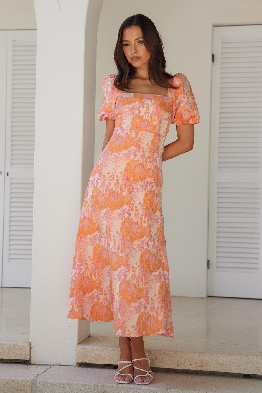 Springtime Calling Midi Dress Pink Product Image