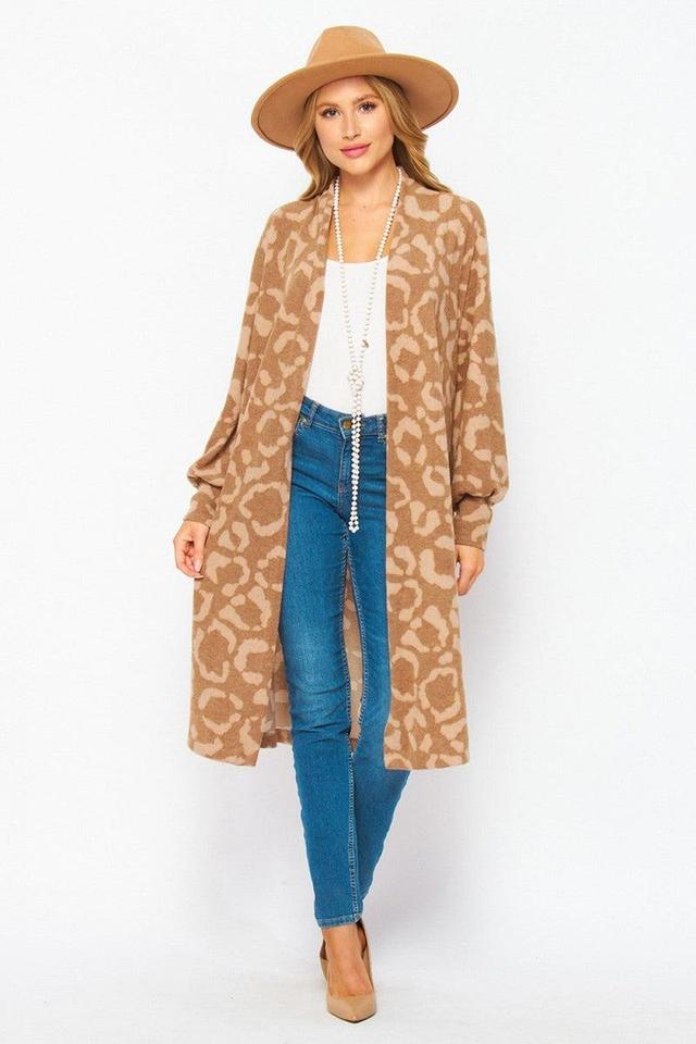 Constance Leopard Print Cardigan Product Image