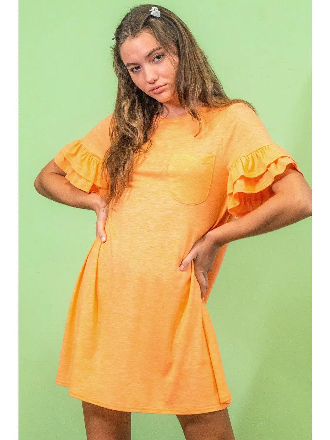 Mango French Terry Pocket Tee Shirt Dress Product Image