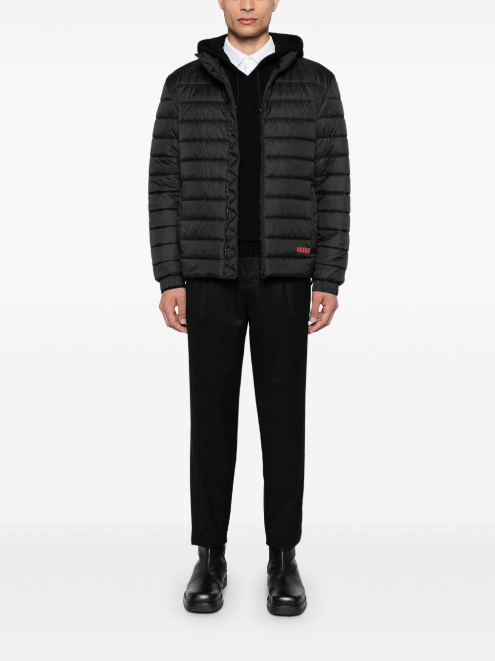 HUGO BOSS Logo-print Padded Jacket In Black Product Image