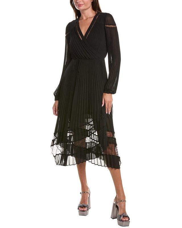 Sabrina Wrap Dress In Black Product Image