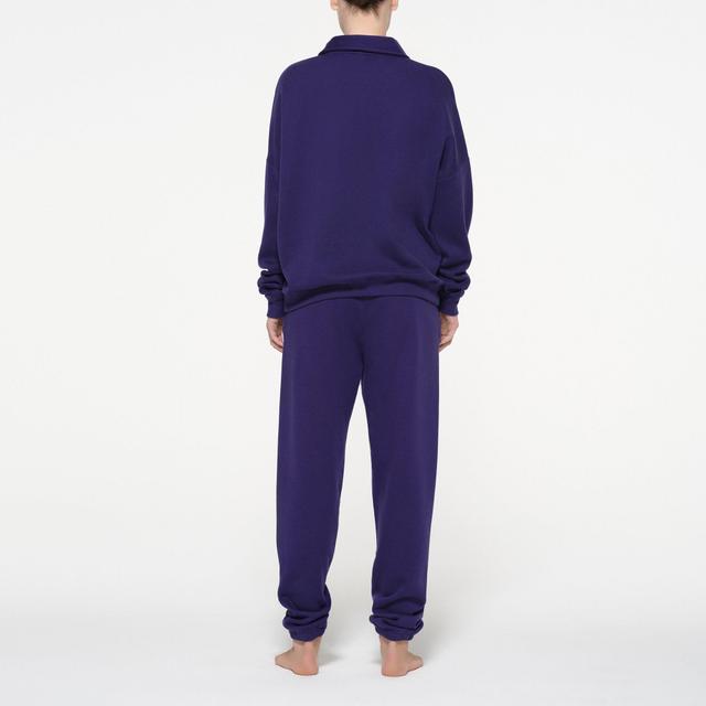 COTTON FLEECE OVERSIZED QUARTER ZIP PULLOVER | CONCORD Product Image