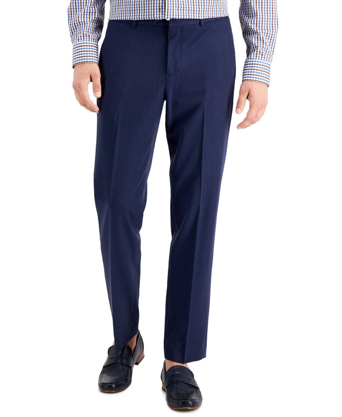 Perry Ellis Portfolio Mens Modern-Fit Stretch Solid Resolution Pants Product Image