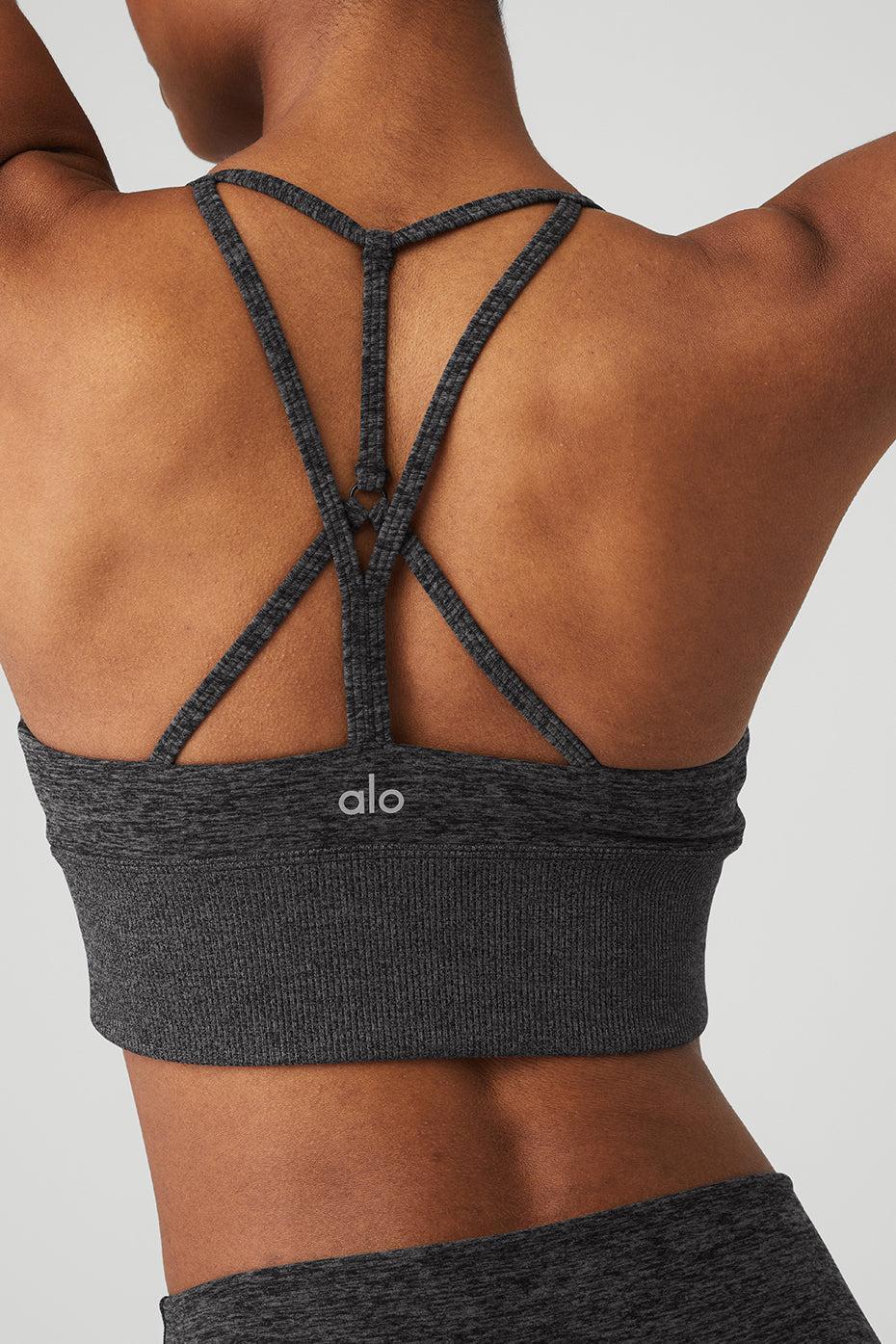 Alosoft Lavish Bra - Dark Heather Grey Product Image