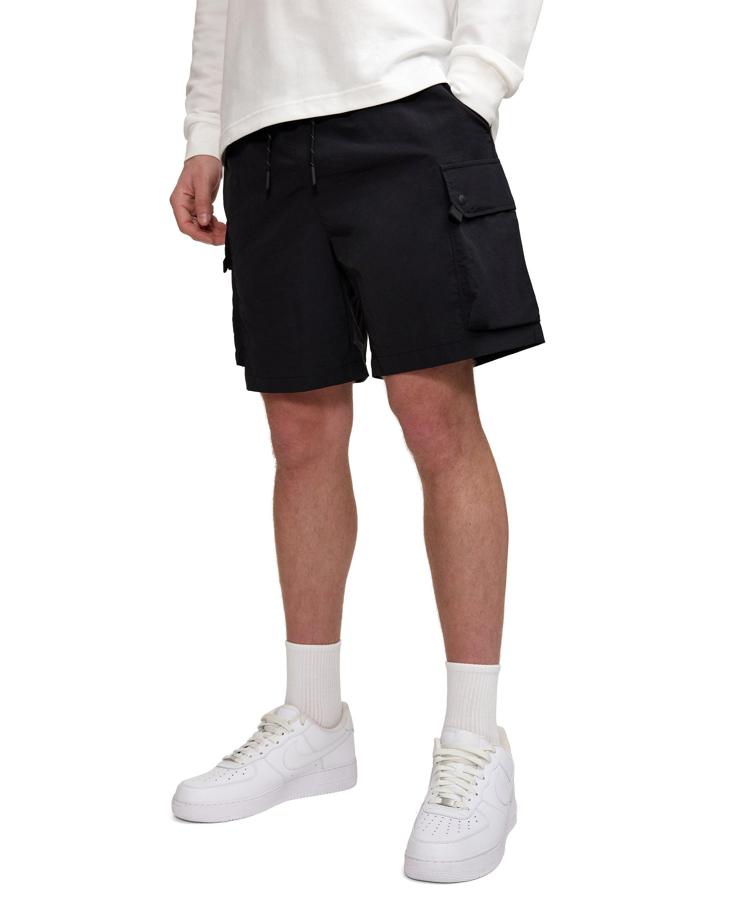 New Era Cap Black Outdoor Shorts Male Product Image