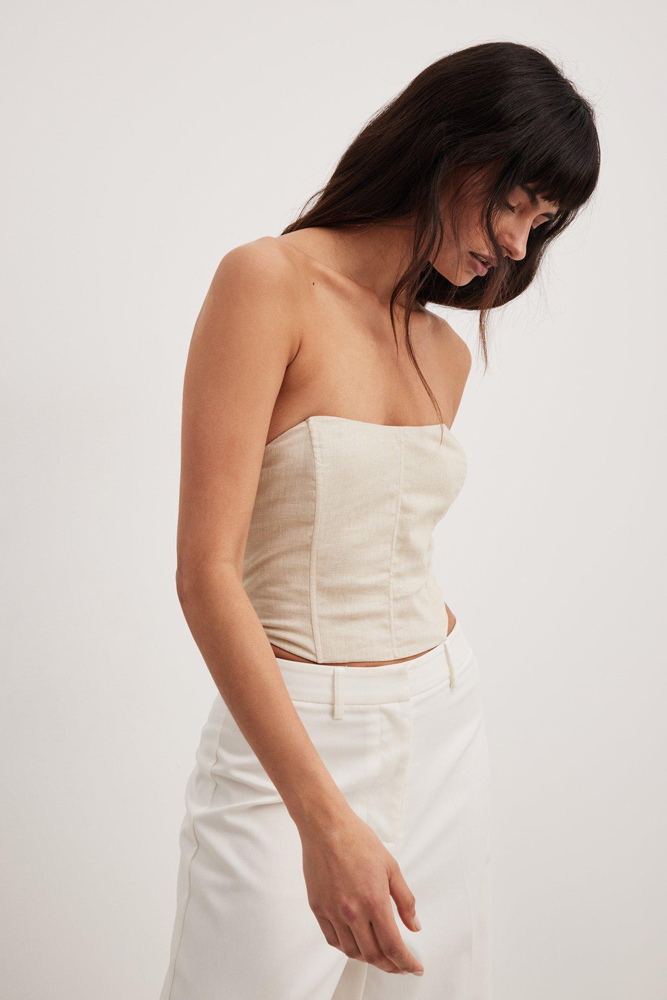 Linen Blend Corset Top product image