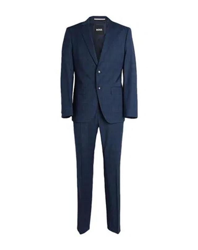 Boss Man Suit Navy Blue Size 44 Virgin Wool, Elastane Product Image