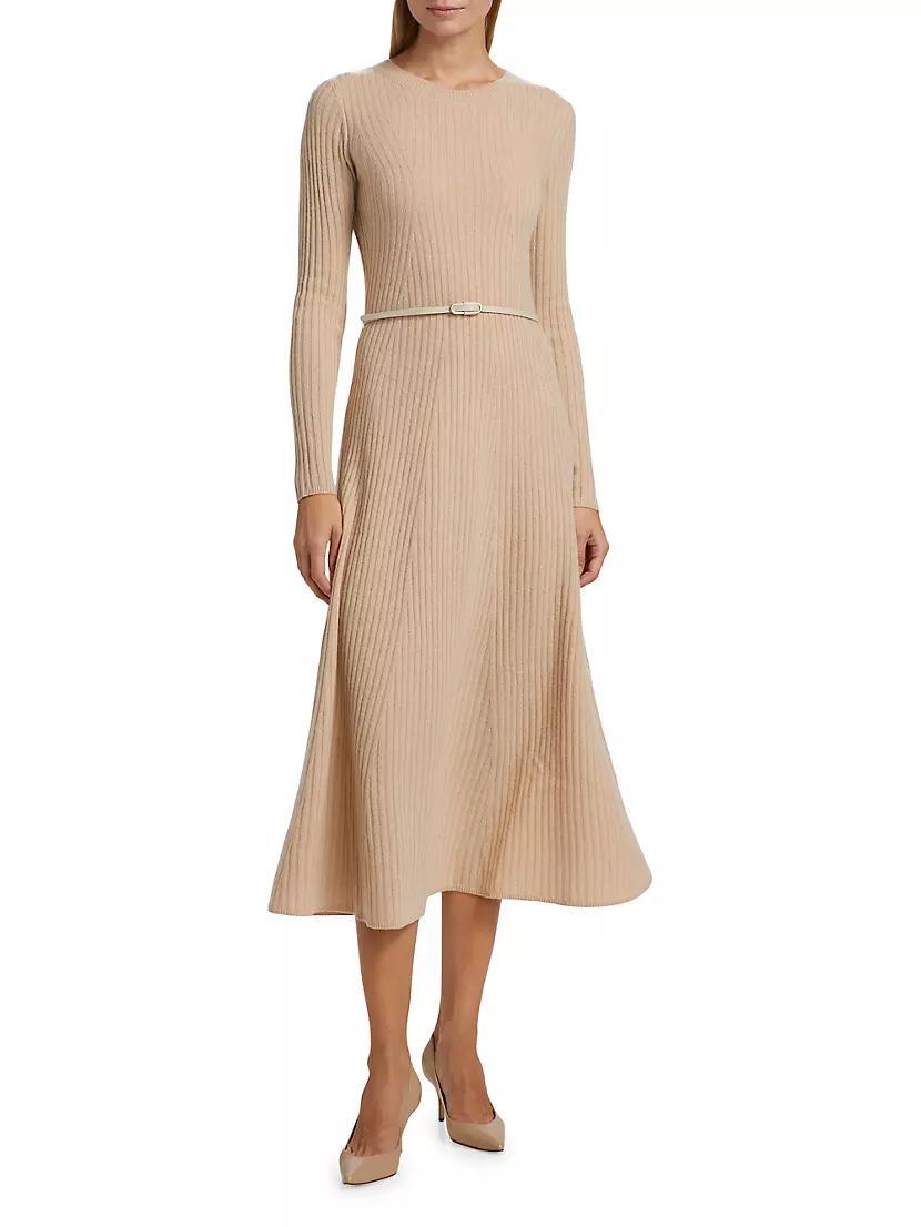 Sabrina Belted Cashmere Sweaterdress Product Image