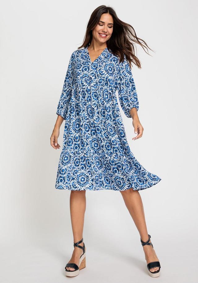 Women's 3/4 Sleeve Swing Tunic Dress Product Image