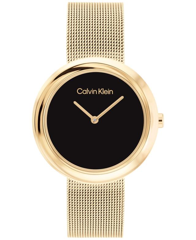 Calvin Klein Gold-Tone Mesh Bracelet Watch 34mm Product Image