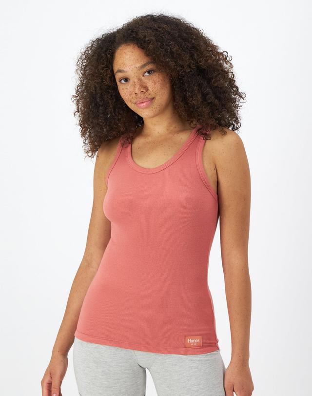 Hanes Originals Comfywear Womens Rib Cotton Tank Product Image