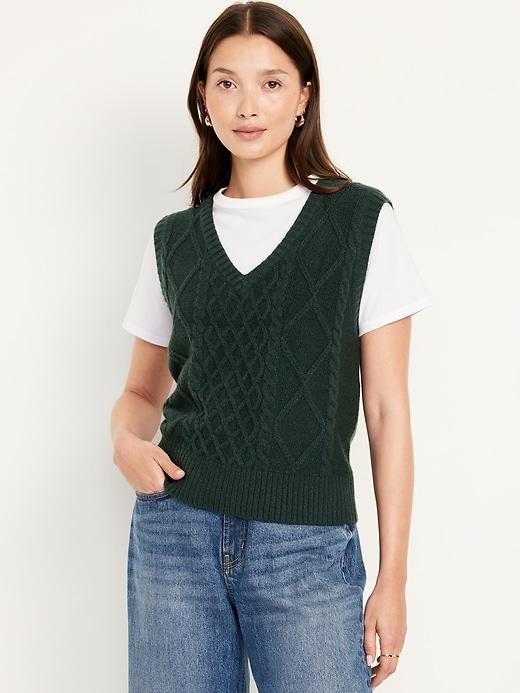 SoSoft Cable-Knit Vest Product Image