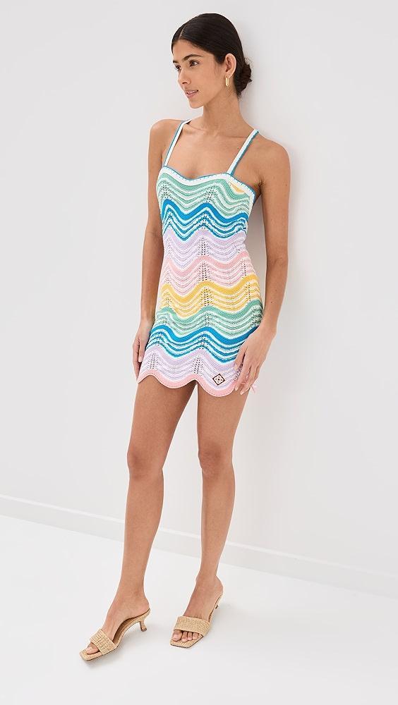 Casablanca Wave Crochet Dress | Shopbop Product Image