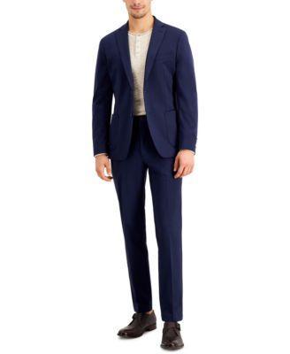 Calvin Klein Mens Slim Fit Stretch Blue Suit Separates Product Image