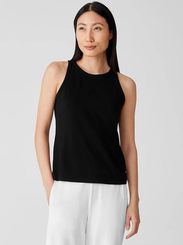 EILEEN FISHER Traceable Cotton Jersey Round Neck Tankfemale Product Image