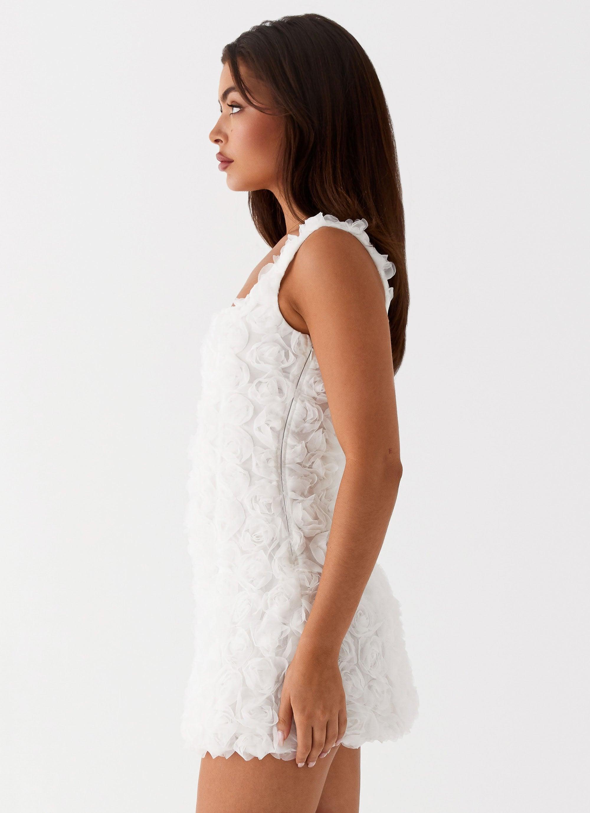 Valentina Mini Dress - White Product Image