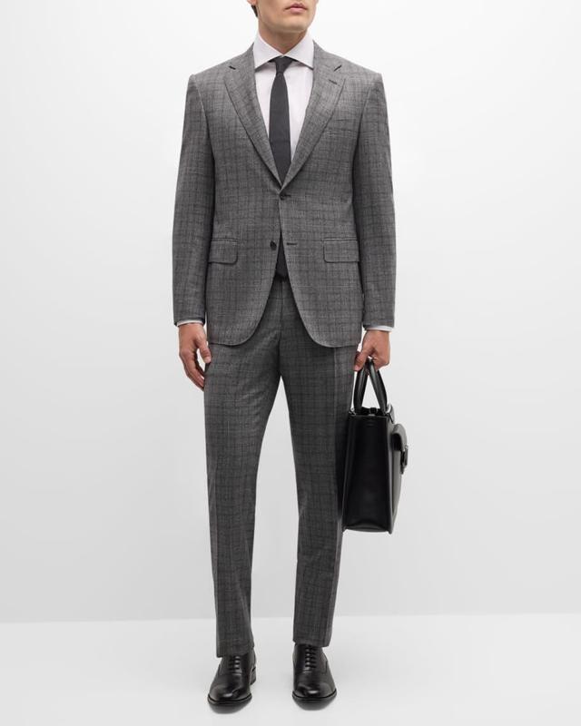 Mens Prince of Wales Wool Suit Product Image