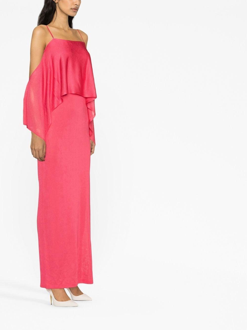 TOM FORD Off-shoulder Ruffle-detail Dress In Pink Product Image