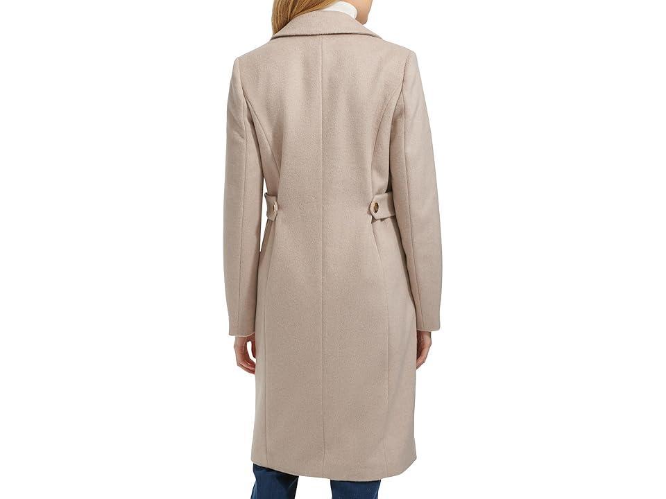 Cole Haan Notch Lapel Slick Wool Coat Women's Coat Product Image