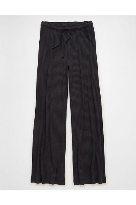 AE Ribbed Wide-Leg Sweatpant Womens product image