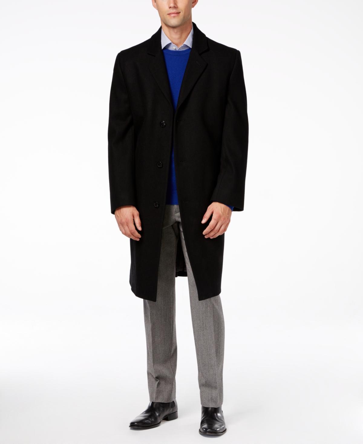 London Fog Men Signature Wool-Blend Overcoat Product Image