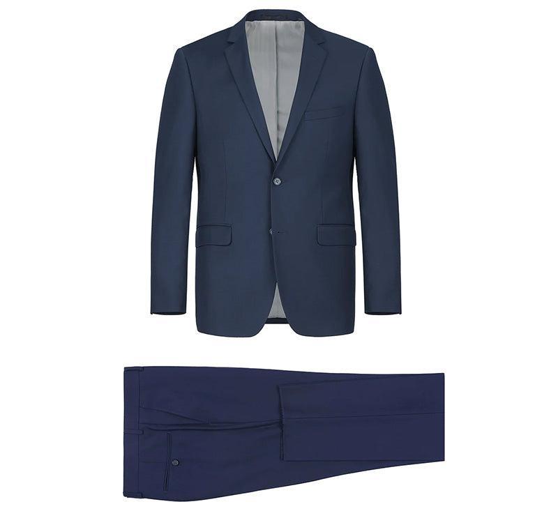 Vanderbilt Collection - Classic 2 Piece Suit 2 Buttons Regular Fit In Navy Product Image