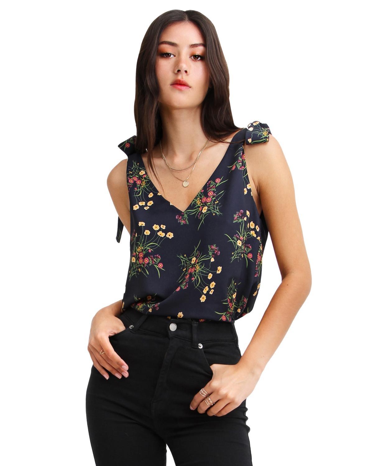 Belle & Bloom Womens Feel For You V Neck Top Product Image