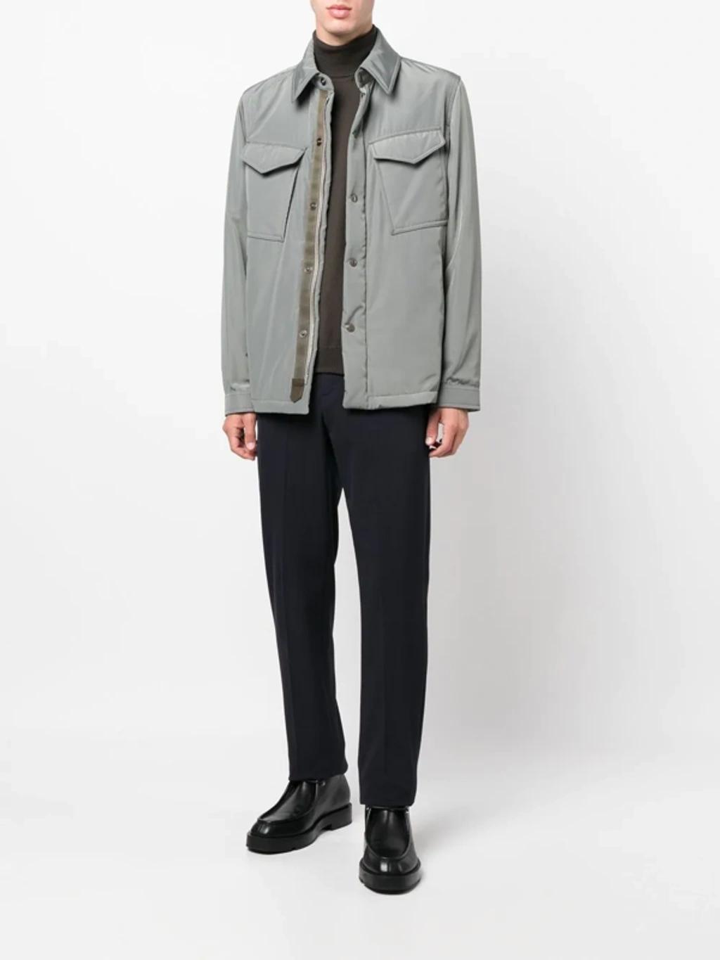 TOM FORD Button-front Shirt Jacket In Grün Product Image