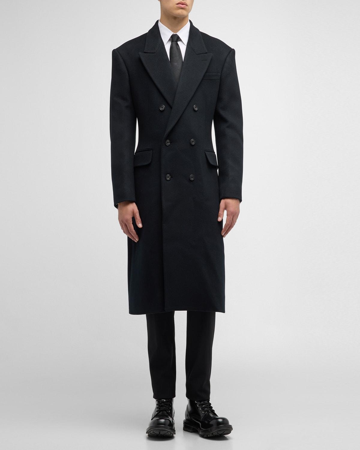 Mens Cashmere-Wool Topcoat Product Image