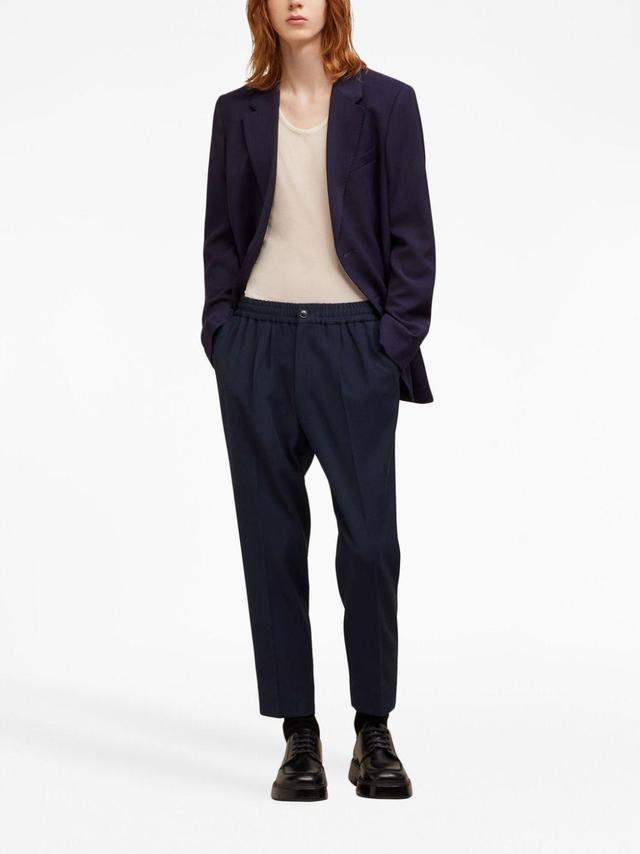 AMI ALEXANDRE MATTIUSSI Elasticated Waist Pant Pants In Navy Product Image