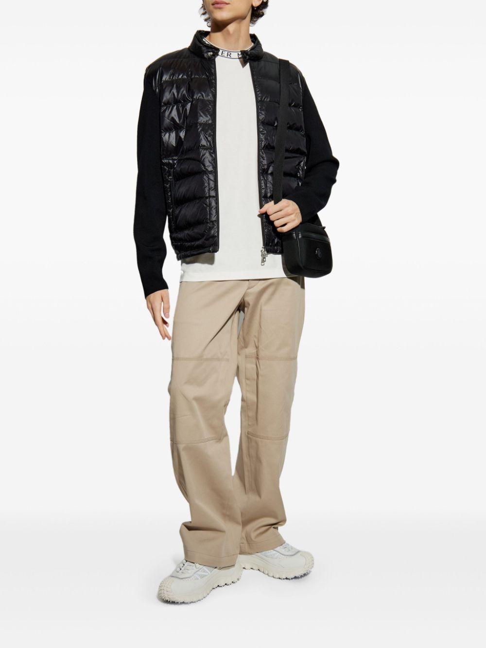 MONCLER Padded Wool Jacket In Black Product Image