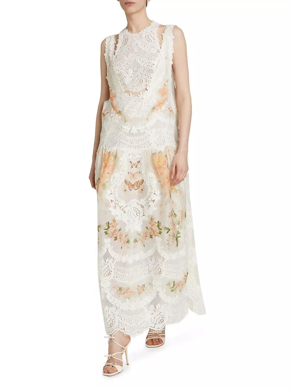 ​Natura Lace Patch Tank Maxi-Dress Product Image