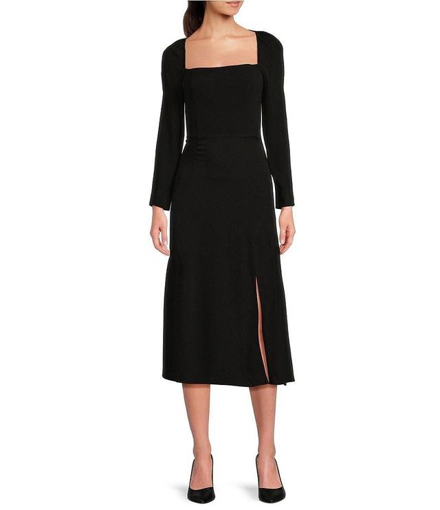 Adrianna by Adrianna Papell Square Neck Long Sleeve Midi Dress Product Image