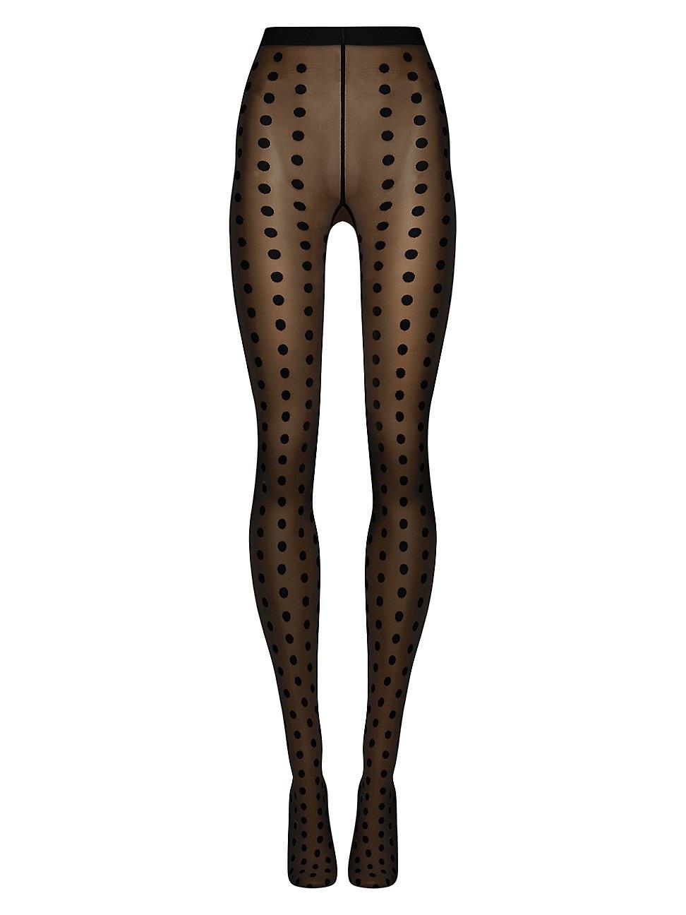 Womens Bonny Polka Dot Sheer-Opaque Tights Product Image