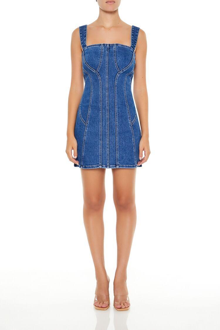 Bodycon Denim Mini Dress | Forever 21 Product Image