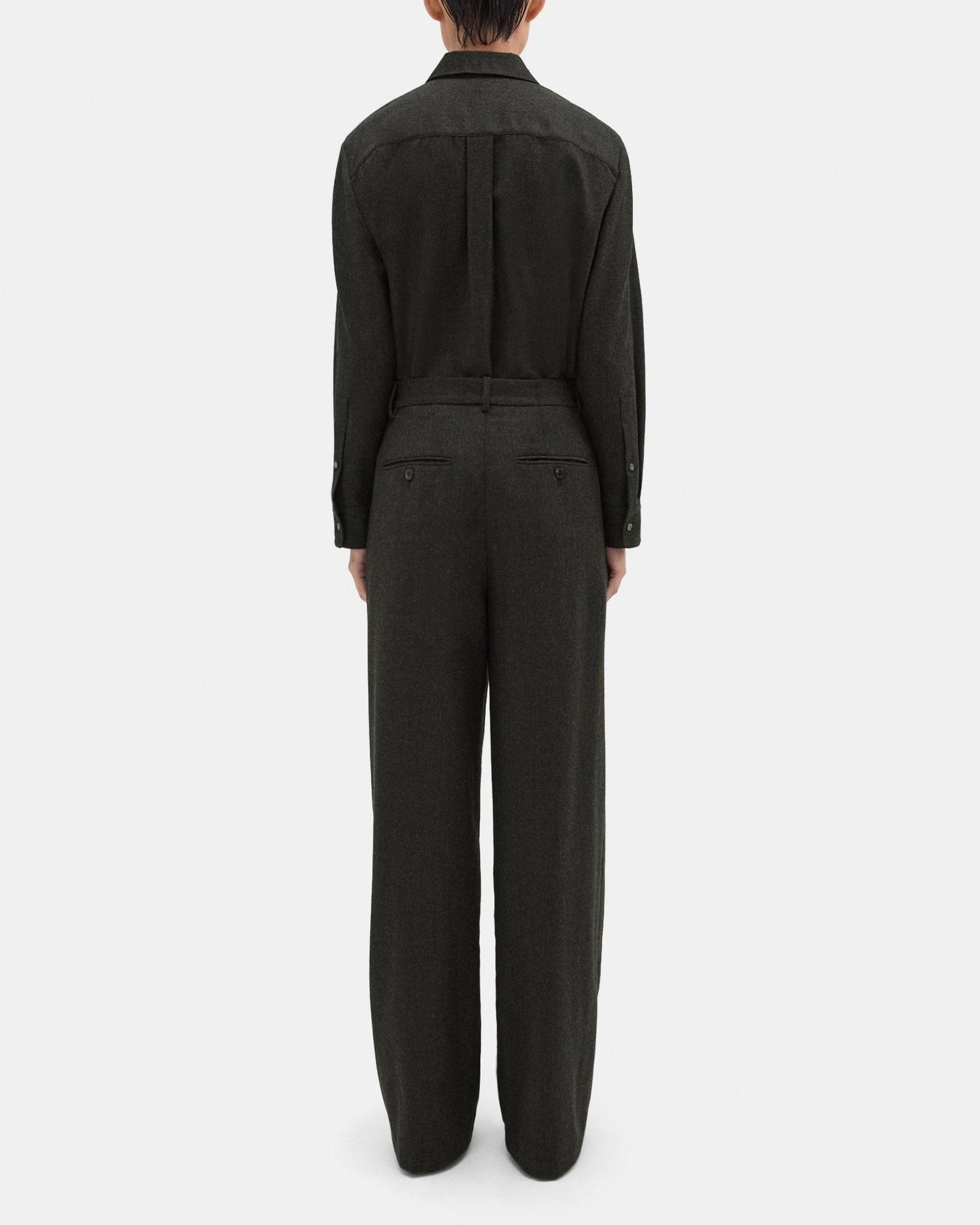 Double Pleat Pant in Sleek Flannel Product Image