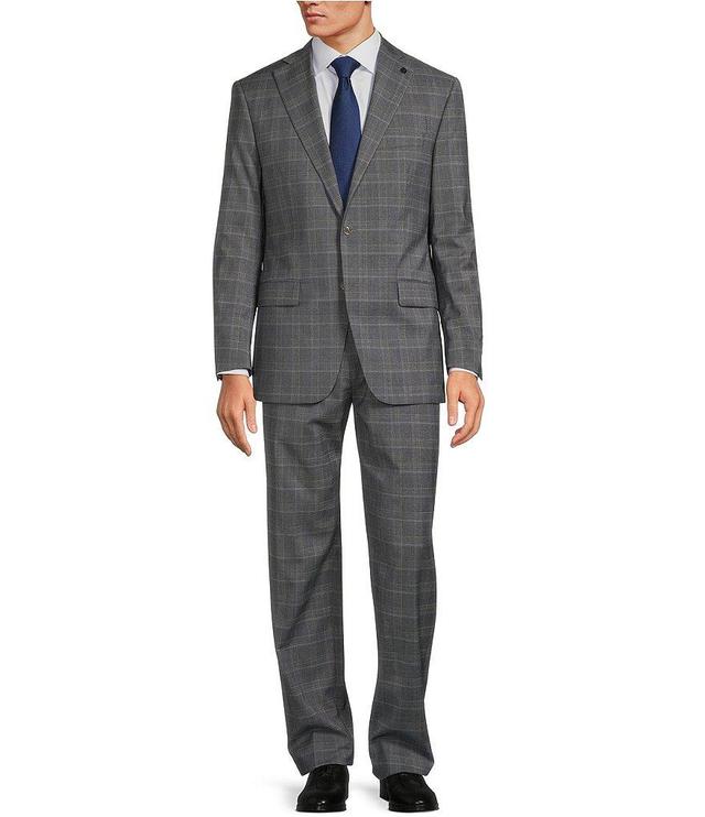 Hart Schaffner Marx Chicago Classic Fit Flat Front Performance Tonal Plaid 2-Piece Suit Product Image