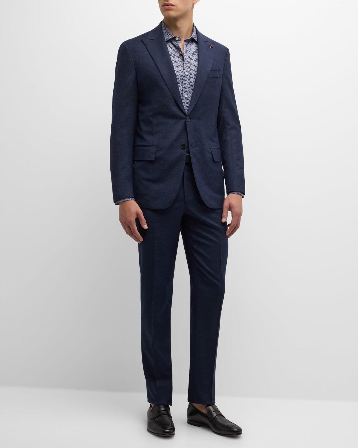 Men's Birdseye Wool Suit Product Image