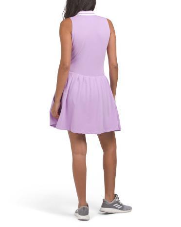 Clubhouse Collared Half Zip Mini Dress for Women | Polyester/Spandex/Cotton Product Image