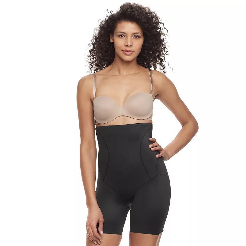 Naomi & Nicole Ultra-Firm Control Shapewear Womens Inside Magic Hi Waist Thigh Slimmer 7929 Product Image