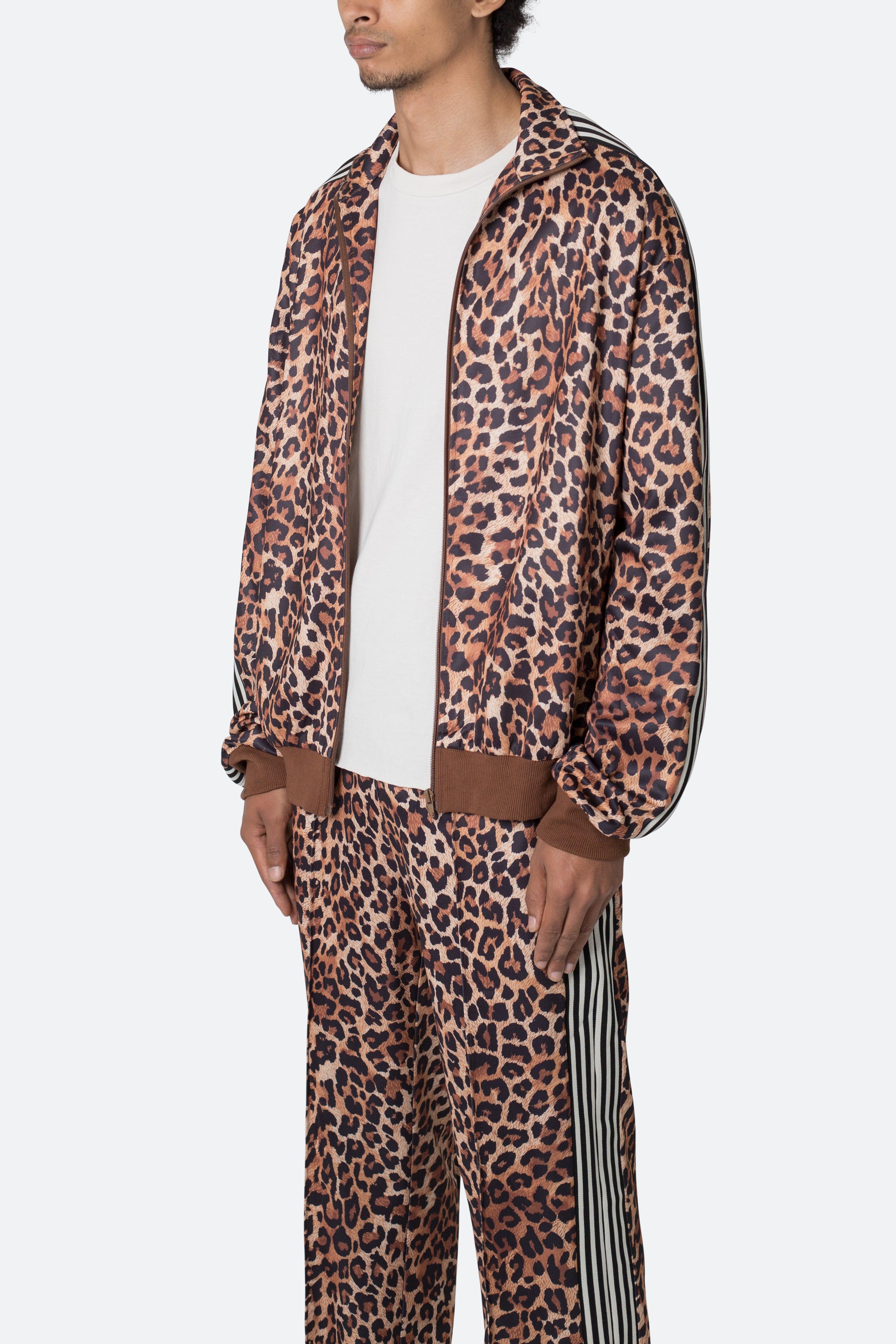 Leopard Track Jacket - Leopard Print Product Image