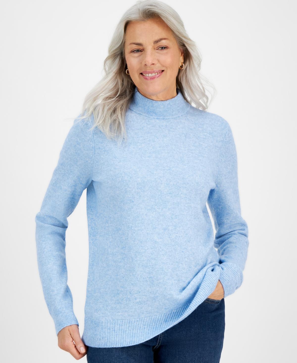 Style & Co Womens Cozy Mock-Neck Long-Sleeve Sweater, Created for Macys product image