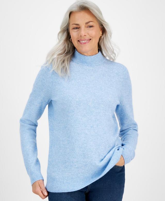 Style & Co Womens Cozy Mock-Neck Long-Sleeve Sweater, Created for Macys Product Image