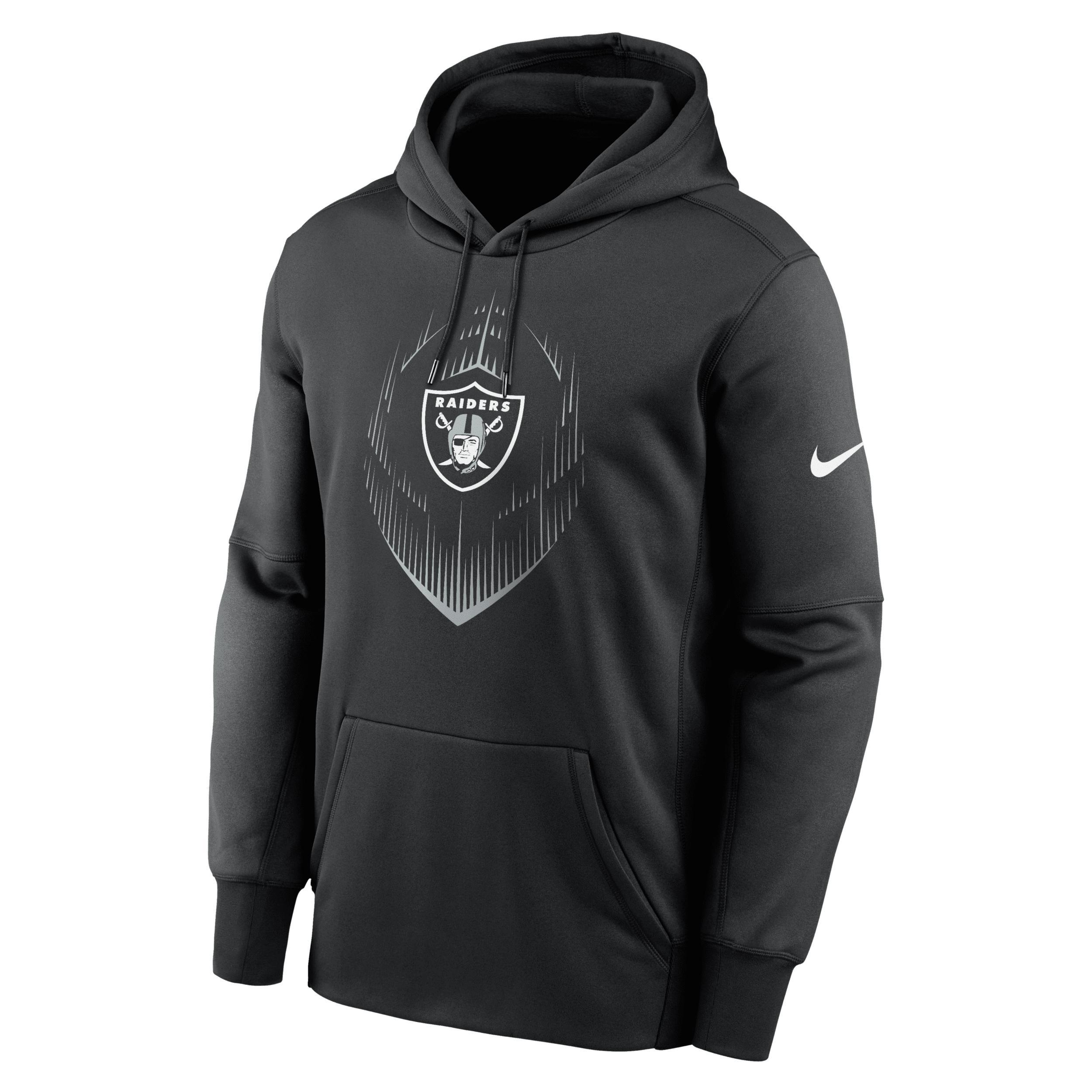 Men's Las Vegas Raiders Icon Men’s Nike Therma NFL Pullover Hoodie Product Image