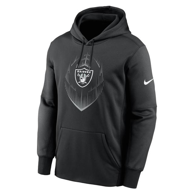 Men's Las Vegas Raiders Icon Men’s Nike Therma NFL Pullover Hoodie Product Image