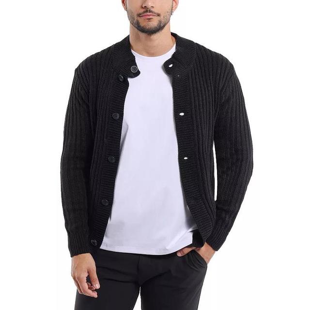 Mens Xray Stand-Collar Cardigan Sweater Product Image